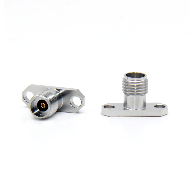 2.92mm Jack Connector Straight Rectangle Flange Solder For Microstrip