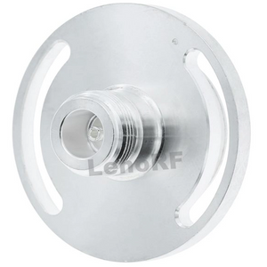N Connector Jack Round Flange Straight For Microstrip