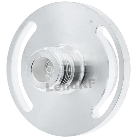 N Connector Jack Round Flange Straight For Microstrip