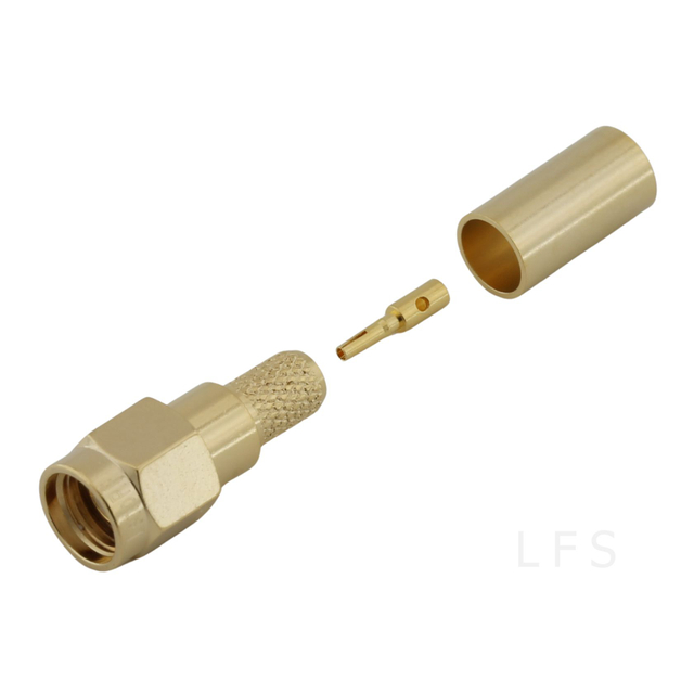 RP-SMA Male Connector Straight Crimping For RG223 Cable 