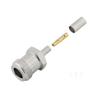 N Connector Jack Crimping Straight For LMR240 Coaxial Cable