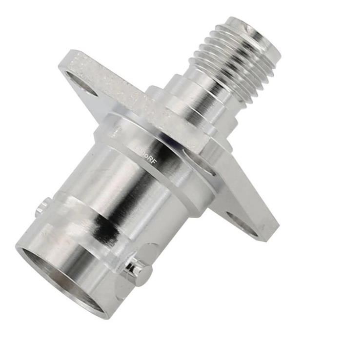 SMA Jack to BNC Jack Flange Straight Adapter 50 Ohm 