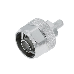 N Connectors Plug Straight Crimping For RG142 Coaxial Cable