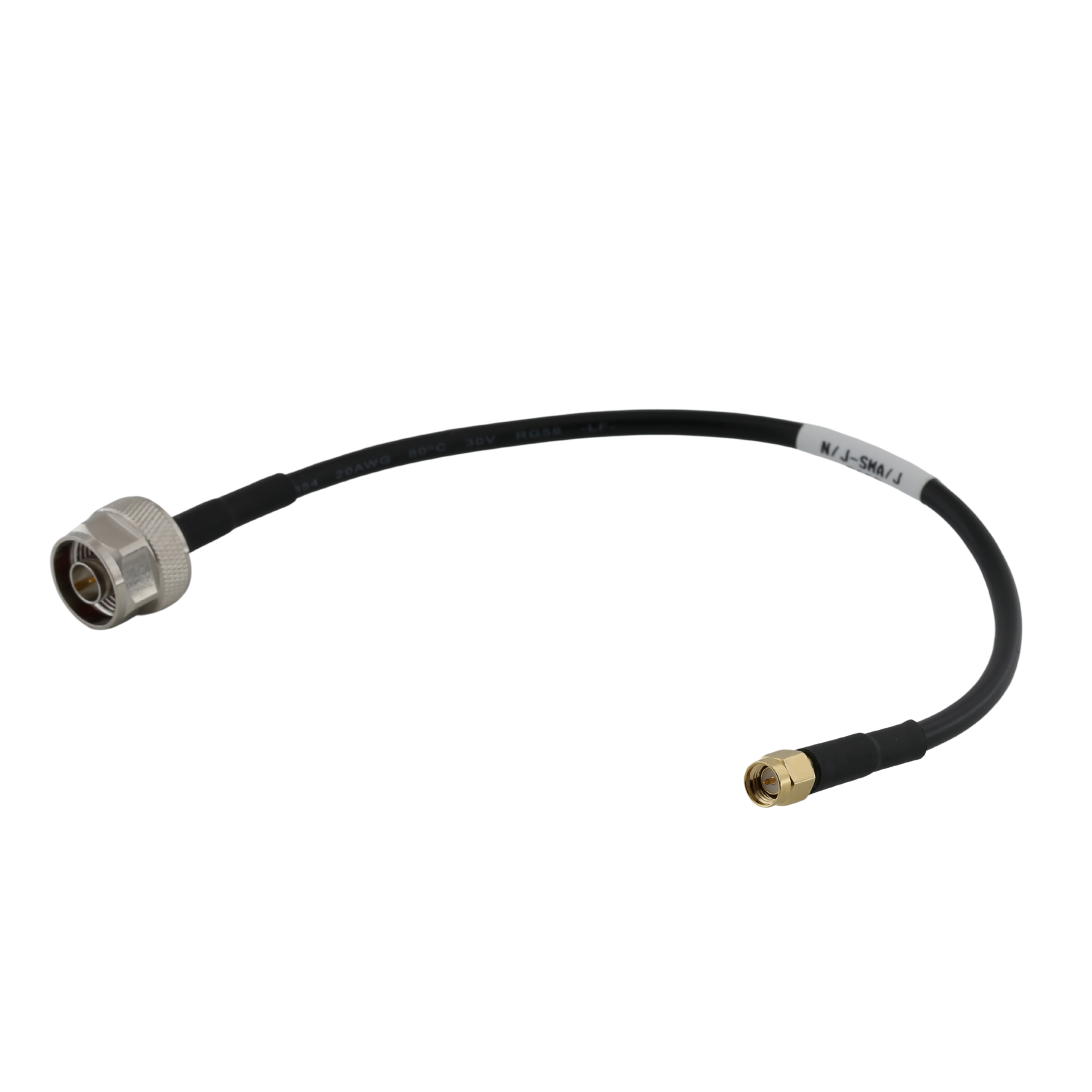 Type-N Male To SMA Male For RG58 Low Loss Cable Assembly 