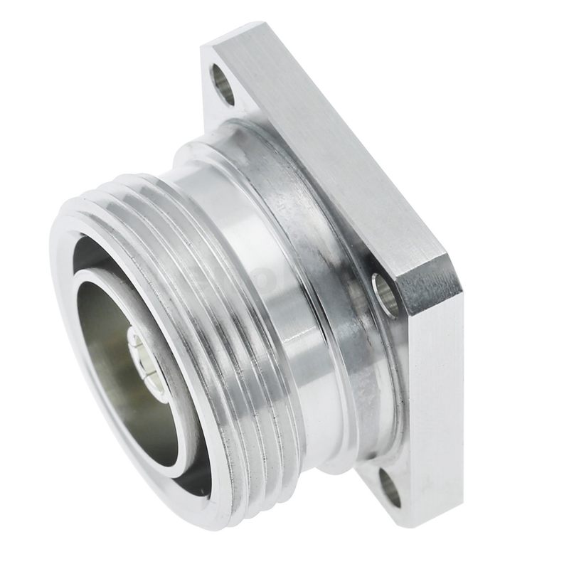 7/16 Connector Female 4 Hole Flange Straight For Microstrip