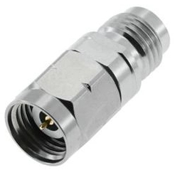 2.4 mm Plug To Jack Adapter 50 OHM Straight Stainless Steel 