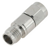 2.4 mm Jack to 3.5 mm Plug Adapter 50 OHM Straight Stainless Steel