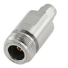 3.5 mm Plug to N Jack Adapter 50 OHM Straight Stainless Steel Body