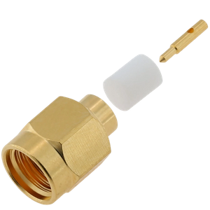 SMA Plug Stainless Steel Connector Solder Straight For RG402,141 Cable 