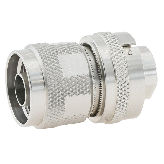N Connectors Male Solder Self-Locking Straight For .141 Semi-Flexible Cable