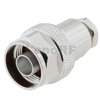 Rugged Type-N Connectors Plug Clamping Straight Brass Tri-metal Plating For RG58 RG223 Cable 