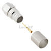Rugged F Male Crimping Brass Body For RG400 75 OHM RF Connector