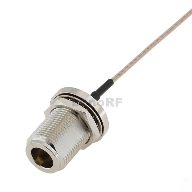  Industrial Grade Type-N Bulkhead Female To IPEX MHF1 For RG179 Low Loss Cable
