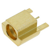 SMP Plug Connector Edge Mount Straight For PCB-Gold Plating