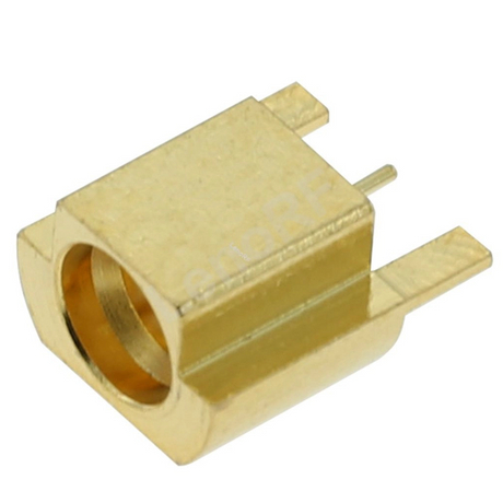 SMP Plug Connector Edge Mount Straight For PCB-Gold Plating