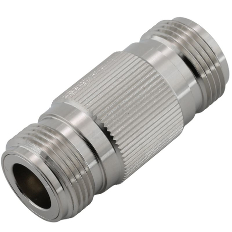 N Jack To Jack Straight Adapter Brass Body