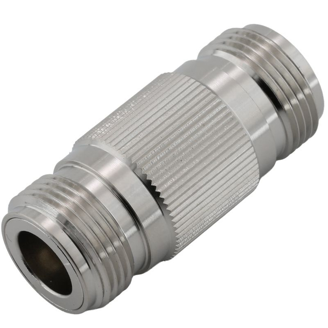 N Jack To Jack Straight Adapter Brass Body