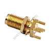 SMA Connector Female Bulkhead Straight For PCB Through Hole