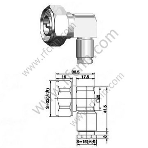 DIN 7/16 MALE RIGHT ANGLE FOR RG213 RF Connector