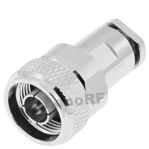 N Connector Plug Clamping Straight For Flex5 Coaxial Cable