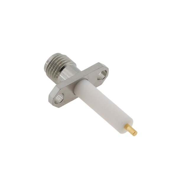 SMA Jack Connector Straight Flange For PCB - Stainless Steel