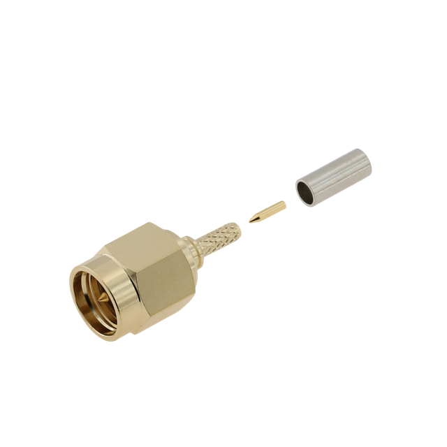 SMA Plug Connector Straight Crimping For RG178 Cable