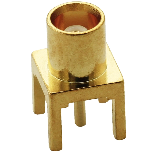 MCX Jack Connector Straight Solder For PCB Through Hole