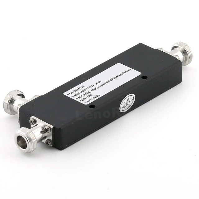 Directional RF Coupler, 10 dB, 50 Ohm, DC–6 GHz, Type-N Connectors, High Directivity