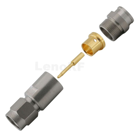 Precision SMA Connector Male Clamping For LMR240 UF Coaxial Cable