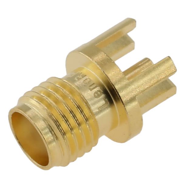 SMA Connector Jack End Launch for PCB Edge Mount