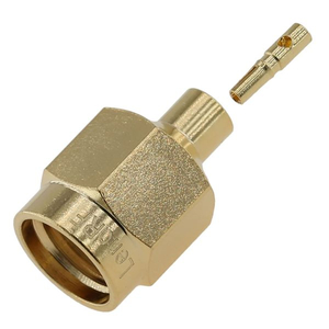 RP-SMA Plug Connector Solder Straight For RG405 086 Cable 