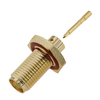 RP-SMA Jack Connector Bulkhead Solder Straight For RG402,141 Cable 