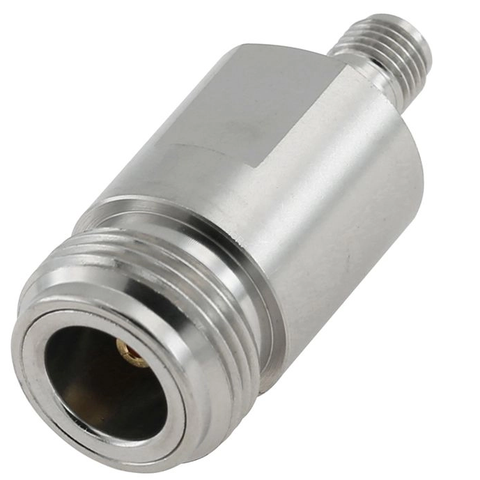 3.5 mm Jack to N Jack Adapter 50 OHM Straight Stainless Steel Body