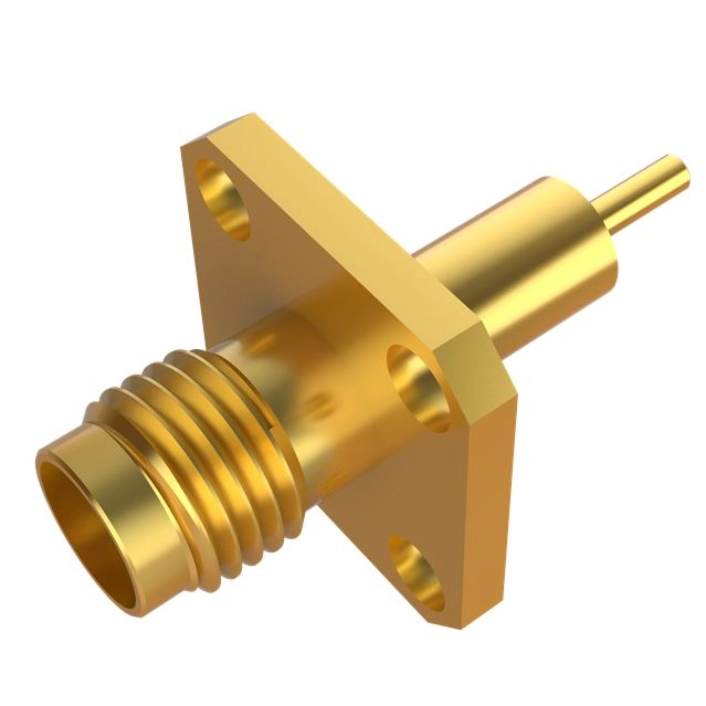 SMA Connector Jack 4 Hole Flange For Microstrip