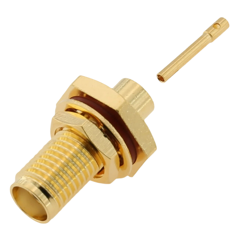 SMA Jack Connector Straight Crimping For .141 Cable