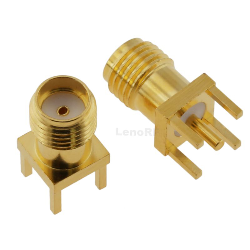 SMA Connector Jack Solder Straight For PCB Through Hole