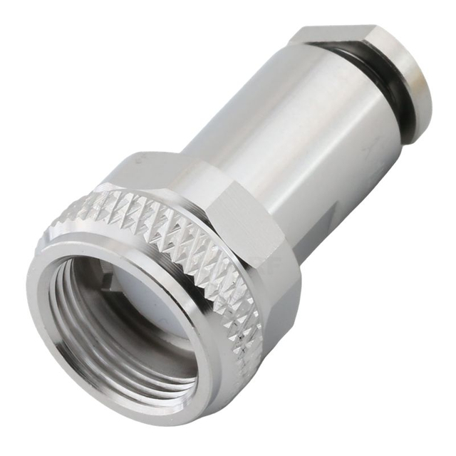 UHF Male Clamp Straight Coax Connector, 50Ω Nickel-Plated Plug for RG58 RG223 Cable