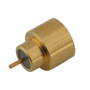 SMPM Connectors Plug Solder Straight For PCB, Hermetic Glass Sintering
