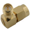 SMA Male TO RP-SMA Female Right Angle Brass Body Adapter