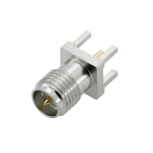 RP-SMA Jack Connector Straight Edge Mount For PCB - Nickel Plating