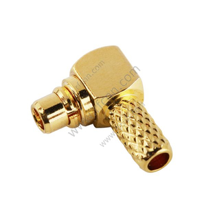 MMCX Connector Male Right Angle Crimp For RG316 Cable