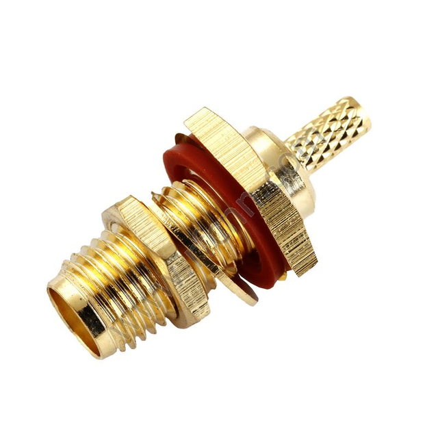 SMA Connectors Female Crimp Bulkhead For RG316 Cable