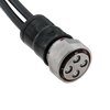MQ4 Female Connector To 4.3-10 Male for 1/4" Super Flexible Coaxial Cable Assembly 