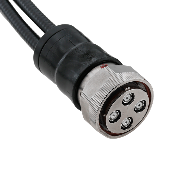 MQ4 Female Connector To 4.3-10 Male for 1/4" Super Flexible Coaxial Cable Assembly 