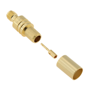 SMA Jack Connector Straight Crimping For LMR300 Cable