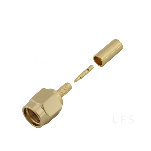 SMA Male Connector Straight Crimping For RG316 Cable