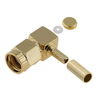 RP-SMA Male Connector Bulkhead Right Angle Crimping For RG316 Cable