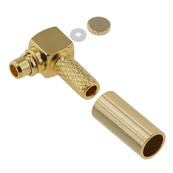 MMCX Connnector Male Right Angle Solder for RG316 Cable