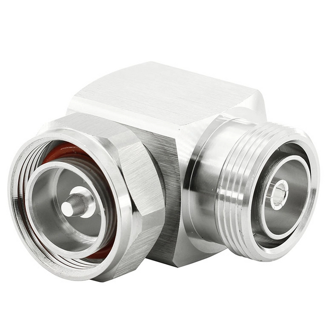 DIN 7/16 Plug To Jack Right Angle Adapter