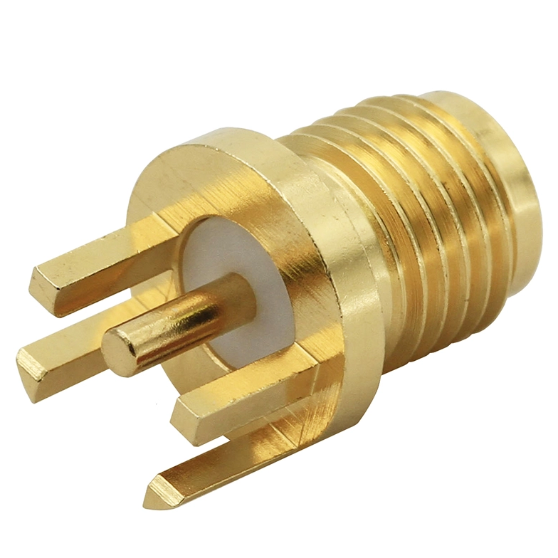 SMA Jack Connector Straight Edge Mount For PCB 